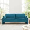Clapham 3-Seater Sea Blue Velvet Fabric Sofa -Entreprise Cc Shop LVSF 89 BLUEVEL 3ST main