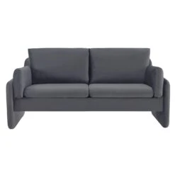 Clapham 2-Seater Grey Velvet Fabric Sofa 13 Clapham 2-Seater Grey Velvet Fabric Sofa -Entreprise Cc Shop LVSF 89 GREYVEL 2ST WB1