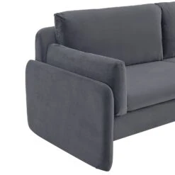 Clapham 2-Seater Grey Velvet Fabric Sofa 16 Clapham 2-Seater Grey Velvet Fabric Sofa -Entreprise Cc Shop LVSF 89 GREYVEL 2ST detail1