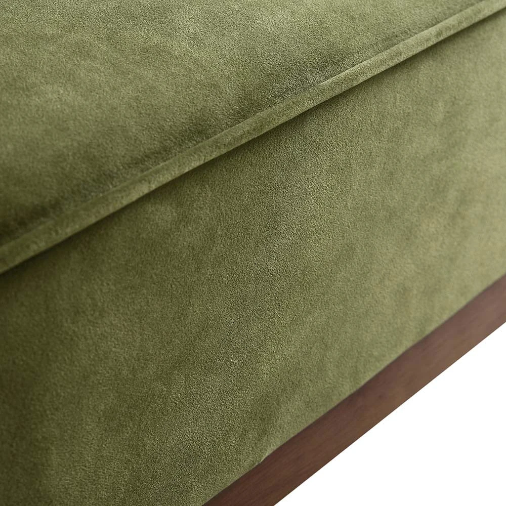 Pienza Cane Sofa Bed, Moss Green Velvet With Walnut Frame 16 Pienza Cane Sofa Bed, Moss Green Velvet With Walnut Frame - Image 14