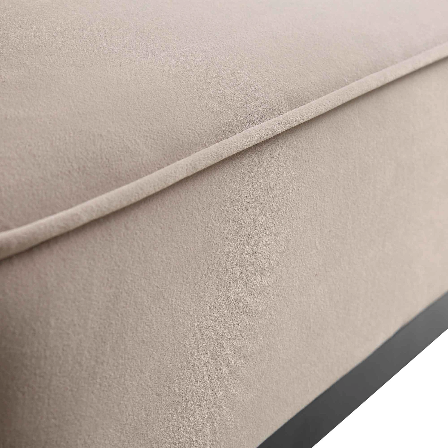 Pienza Cane Sofa Bed, Taupe Velvet With Black Frame 14 Pienza Cane Sofa Bed, Taupe Velvet With Black Frame - Image 13