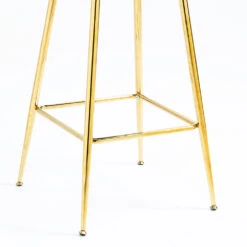 Kylie Set Of 2 Blue Velvet Bar Stools -Entreprise Cc Shop MB222BLUEVEL P detail4