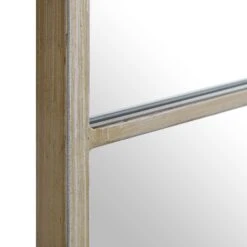 Herbert Industrial Metal Window Mirror 120 X 120 Cm, Antique Silver Effect -Entreprise Cc Shop MIRR 017 SILVER detail1