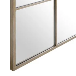 Herbert Industrial Metal Window Mirror 120 X 120 Cm, Antique Silver Effect -Entreprise Cc Shop MIRR 017 SILVER detail2