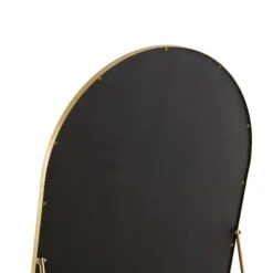 Dina Freestanding Arched Full Length Metal Frame Mirror 160 X 76 Cm, Gold Effect -Entreprise Cc Shop MIRR 049 GOLD detail3
