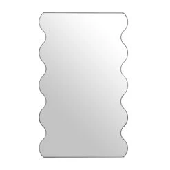 Luisa Wavy Curved Full Length Mirror 180 X 110 Cm, Black -Entreprise Cc Shop MIRR 050 BLACK WB1