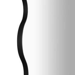 Luisa Wavy Curved Full Length Mirror 180 X 110 Cm, Black -Entreprise Cc Shop MIRR 050 BLACK detail1