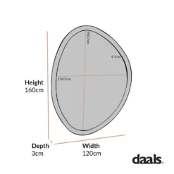 Edo Irregular Pebble Large Wooden Mirror 160 X 120 Cm, Washed White 15 Edo Irregular Pebble Large Wooden Mirror 160 X 120 Cm, Washed White -Entreprise Cc Shop MIRR 073 1 06d28656 224a 48cc 8add 05916aafccd3