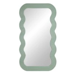 Venus Full Length Wave Mirror 180 X 100 Cm, Sage Green -Entreprise Cc Shop MIRR 162 SAGE WB1