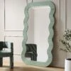 Venus Full Length Wave Mirror 180 X 100 Cm, Sage Green 2 Venus Full Length Wave Mirror 180 X 100 Cm, Sage Green -Entreprise Cc Shop MIRR 162 SAGE main