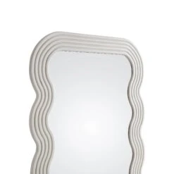 Venus Full Length Wave Mirror 180 X 100 Cm, Washed White -Entreprise Cc Shop MIRR 162 WASHWHITE detail1