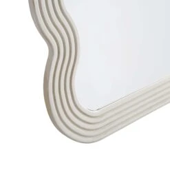 Venus Full Length Wave Mirror 180 X 100 Cm, Washed White -Entreprise Cc Shop MIRR 162 WASHWHITE detail3