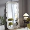 Venus Full Length Wave Mirror 180 X 100 Cm, Washed White -Entreprise Cc Shop MIRR 162 WASHWHITE main