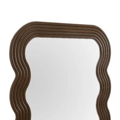 Venus Full Length Wave Mirror 180 X 100 Cm, Walnut -Entreprise Cc Shop MIRR 162 WOOD detail1