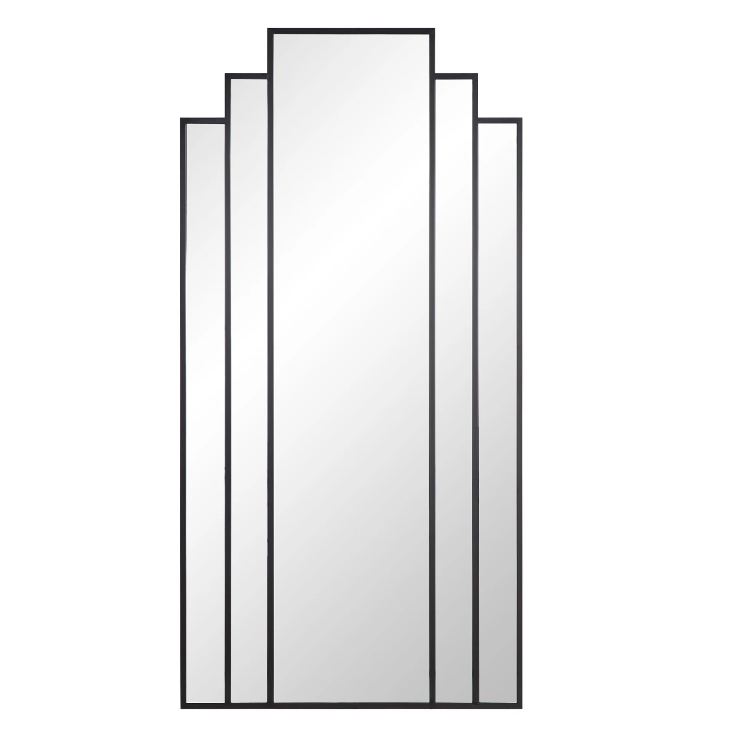 Sonia Black Metal Frame Art Deco Full Length Floor Mirror 179 X 80 Cm 5 Sonia Black Metal Frame Art Deco Full Length Floor Mirror 179 X 80 Cm - Image 3