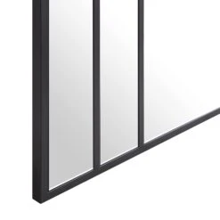 Sonia Black Metal Frame Art Deco Full Length Floor Mirror 179 X 80 Cm 16 Sonia Black Metal Frame Art Deco Full Length Floor Mirror 179 X 80 Cm -Entreprise Cc Shop MIRR 175 BLACK detail2