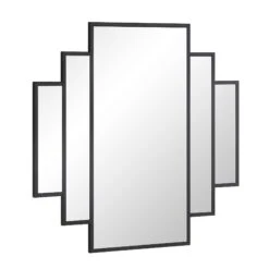 Sonia Black Metal Frame Art Deco Square Wall Mirror 90 X 90 Cm 13 Sonia Black Metal Frame Art Deco Square Wall Mirror 90 X 90 Cm -Entreprise Cc Shop MIRR 176 BLACK WB2