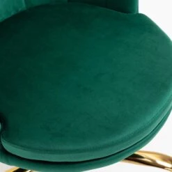 Hepburn Scalloped Swivel Chair (Green Velvet) 17 Hepburn Scalloped Swivel Chair (Green Velvet) -Entreprise Cc Shop MO101GREENVEL detail4