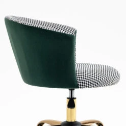 Kylie Houndstooth And Velvet Swivel Chair -Entreprise Cc Shop MO103HOUNDSTOOTH detail2