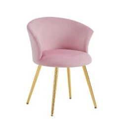 Kylie Set Of 2 Pink Velvet Dining Chairs 17 Kylie Set Of 2 Pink Velvet Dining Chairs -Entreprise Cc Shop MO104PINKVEL P WB3