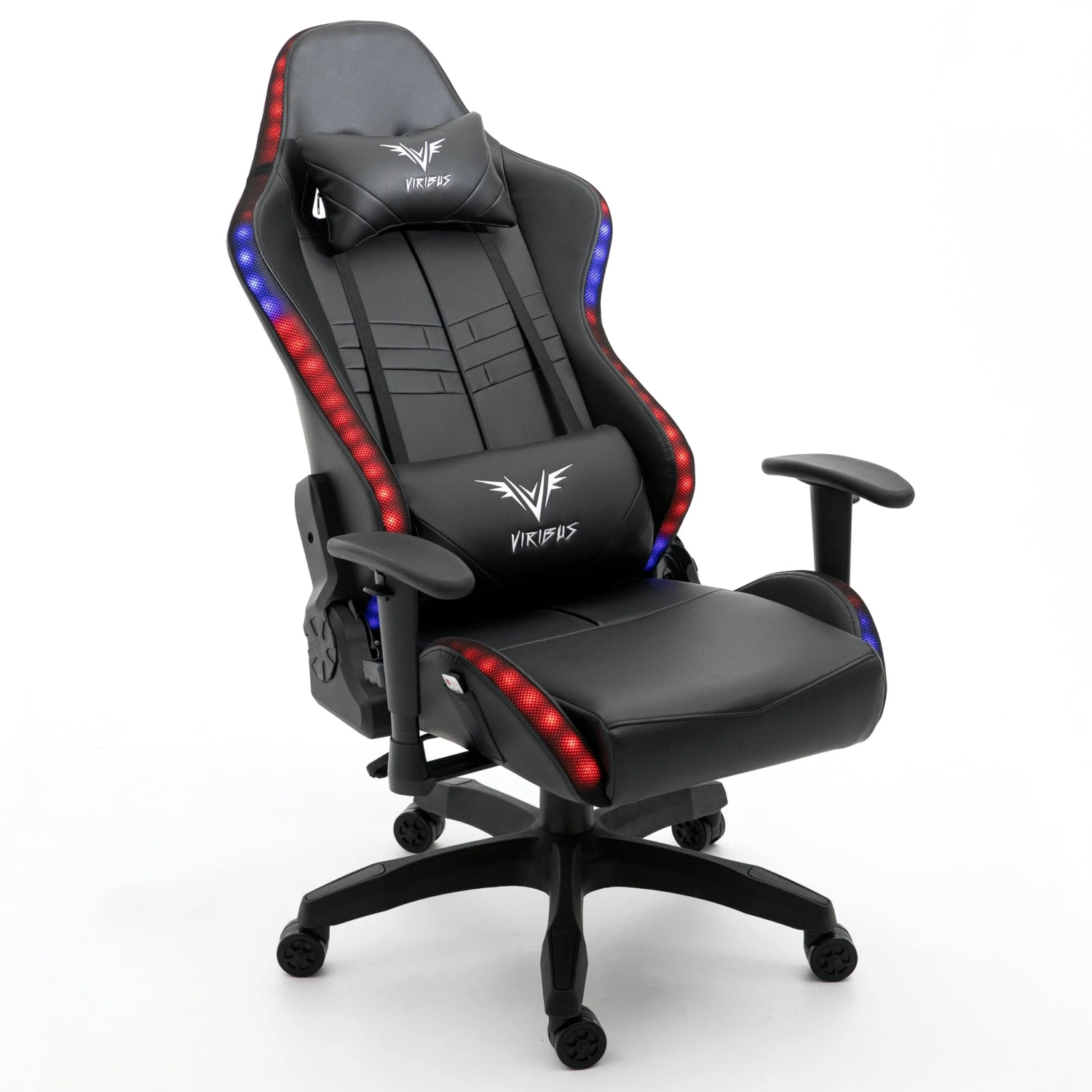 VIRIBUS X1 Office Gaming Chair With 12-Colour LED Light, Black 10 VIRIBUS X1 Office Gaming Chair With 12-Colour LED Light, Black - Image 8
