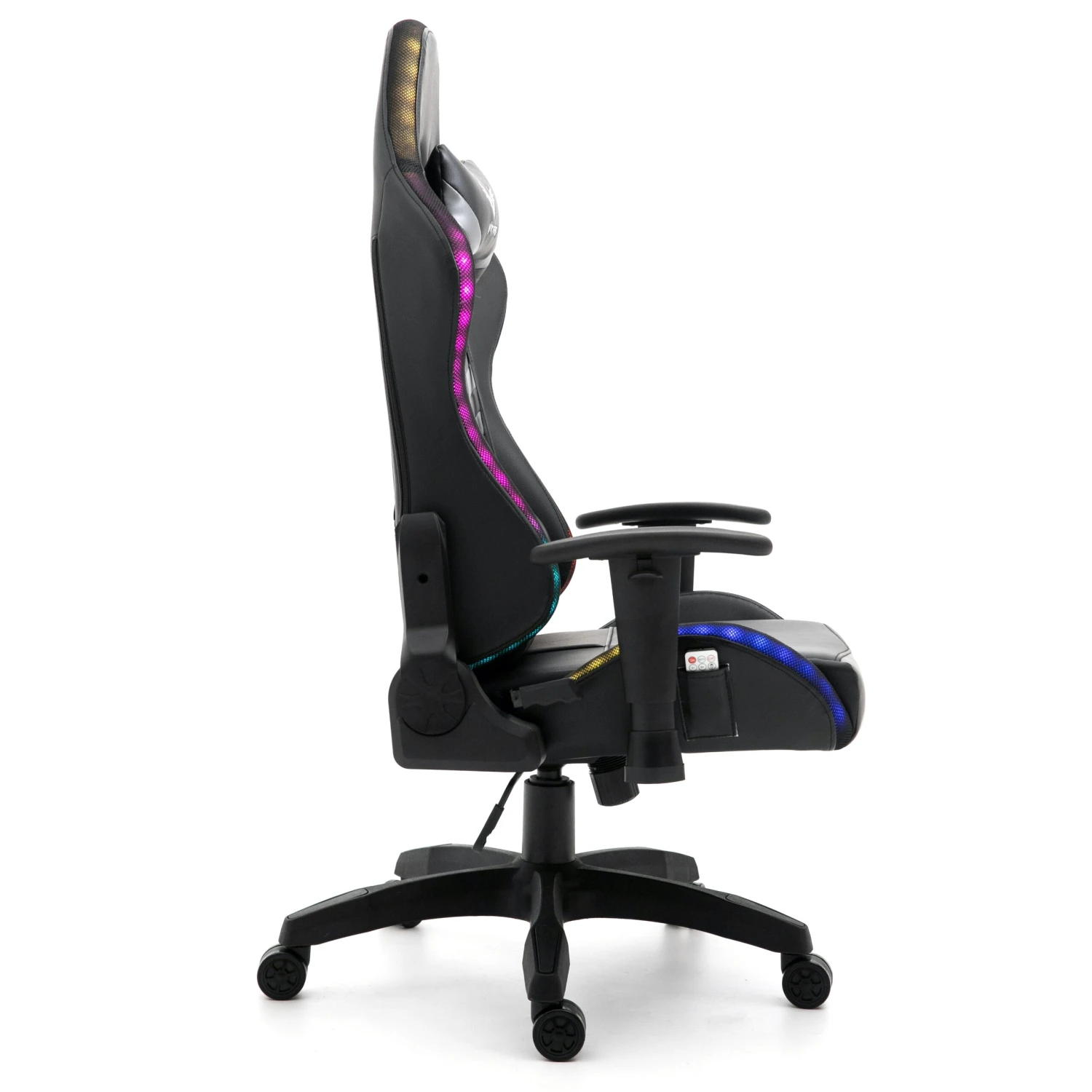 VIRIBUS X1 Office Gaming Chair With 12-Colour LED Light, Black 6 VIRIBUS X1 Office Gaming Chair With 12-Colour LED Light, Black - Image 4