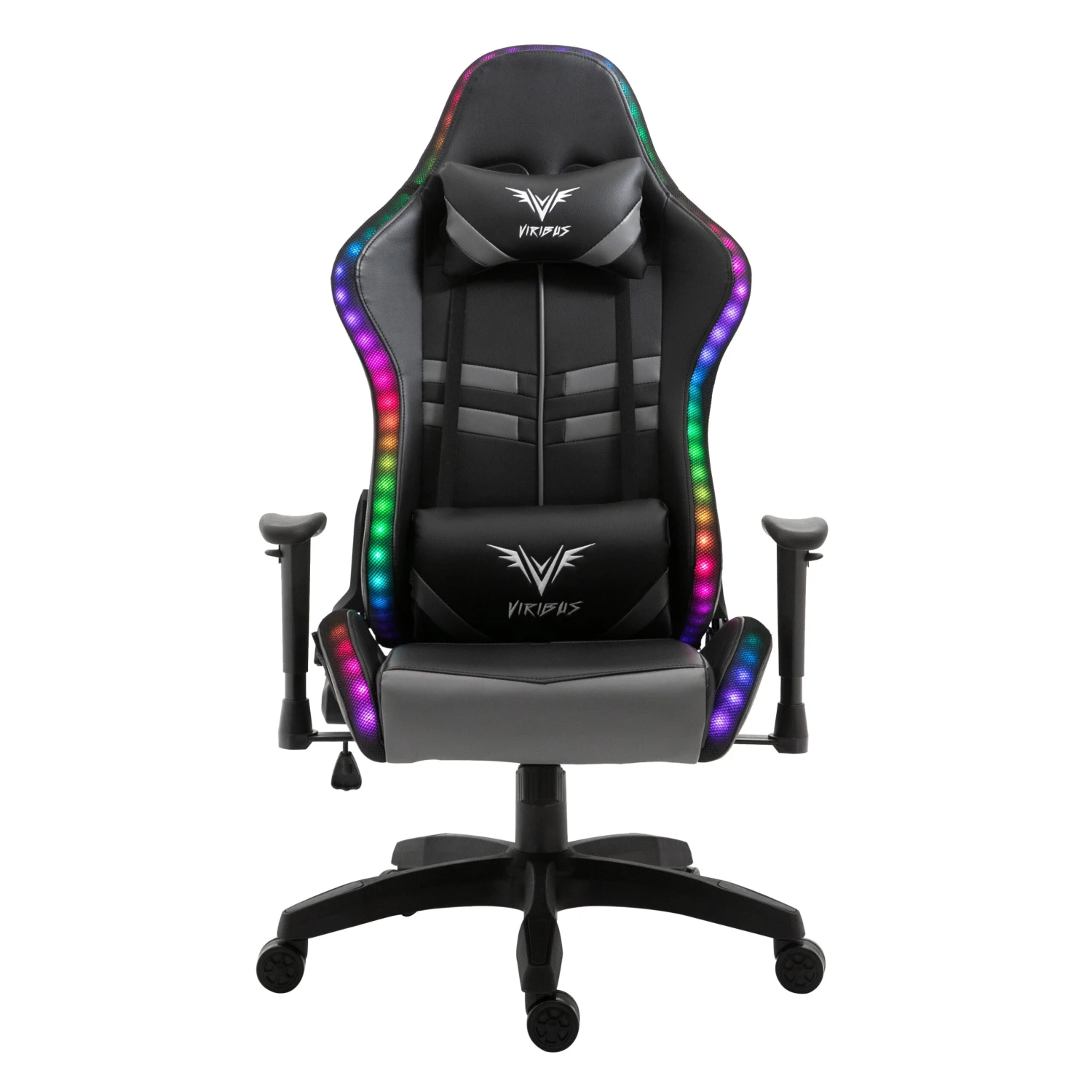 VIRIBUS X1 Office Gaming Chair With 12-Colour LED Lights, Black And Grey 5 VIRIBUS X1 Office Gaming Chair With 12-Colour LED Lights, Black And Grey - Image 3