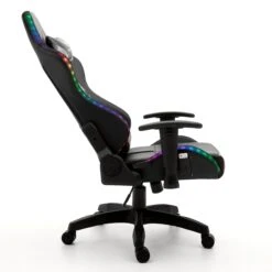 VIRIBUS X1 Office Gaming Chair With 12-Colour LED Lights, Black And Grey 21 VIRIBUS X1 Office Gaming Chair With 12-Colour LED Lights, Black And Grey -Entreprise Cc Shop MO92GREYBLACK 3