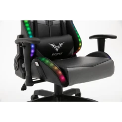 VIRIBUS X1 Office Gaming Chair With 12-Colour LED Lights, Black And Grey 25 VIRIBUS X1 Office Gaming Chair With 12-Colour LED Lights, Black And Grey -Entreprise Cc Shop MO92GREYBLACK detail4 Square
