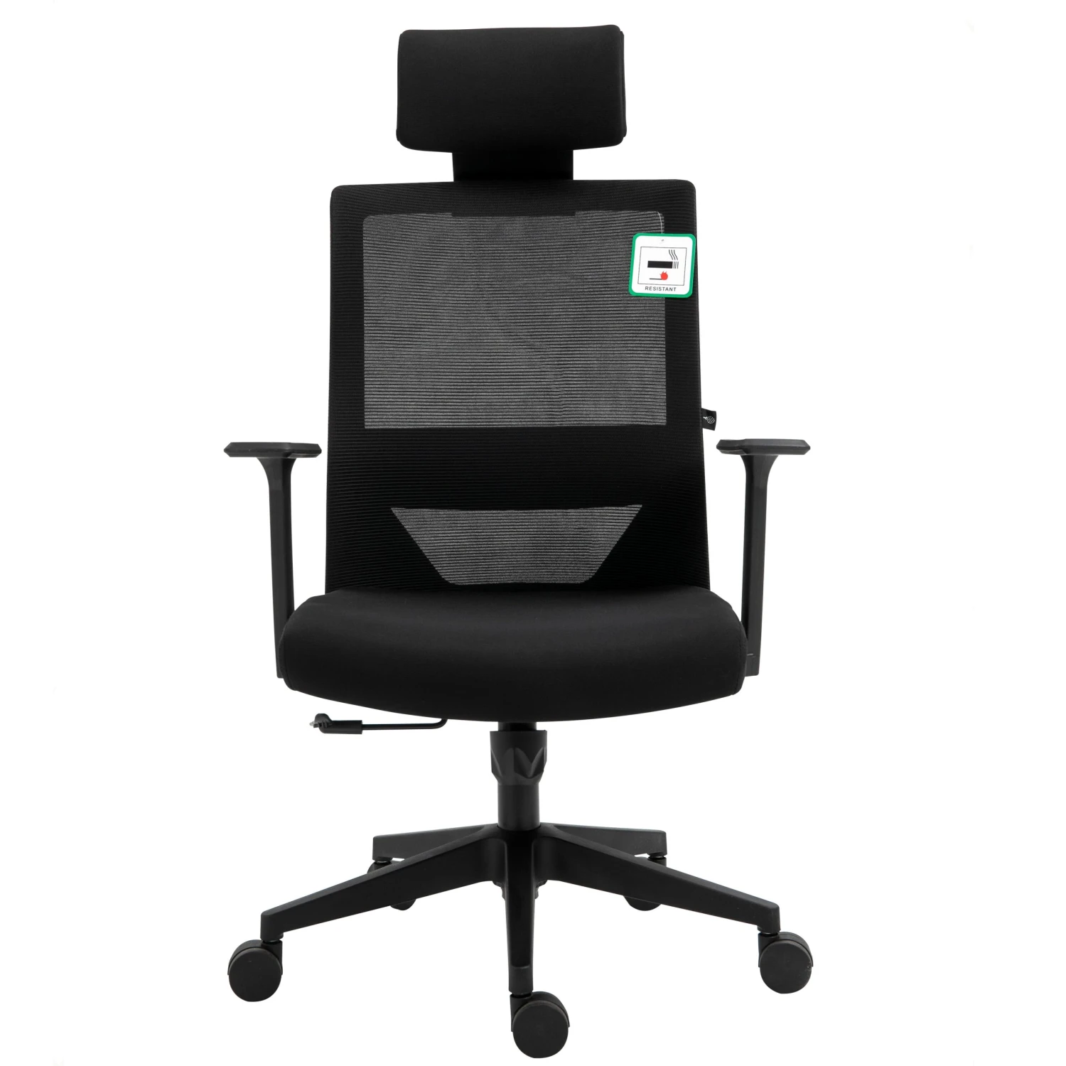 Joni High Back Mesh Office Chair With Headrest In Black 4 Joni High Back Mesh Office Chair With Headrest In Black - Image 2