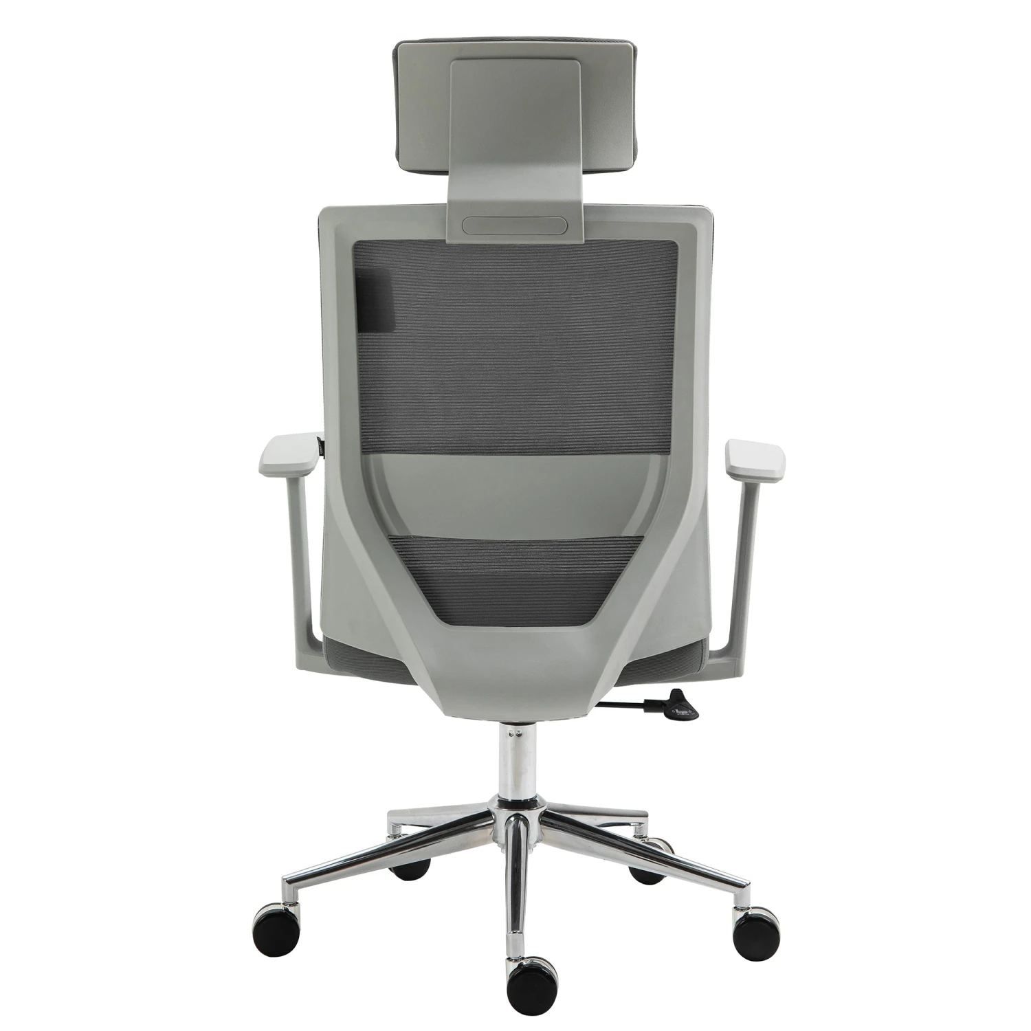 Joni High Back Mesh Office Chair With Headrest In Grey 6 Joni High Back Mesh Office Chair With Headrest In Grey - Image 4