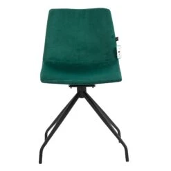 Florian Pair Of Velvet Effect Microfibre Dining Chairs In Green 14 Florian Pair Of Velvet Effect Microfibre Dining Chairs In Green -Entreprise Cc Shop MO98GREEN 2