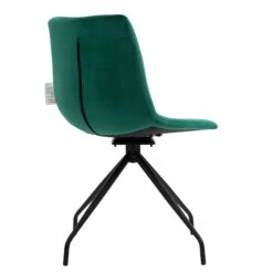 Florian Pair Of Velvet Effect Microfibre Dining Chairs In Green 17 Florian Pair Of Velvet Effect Microfibre Dining Chairs In Green -Entreprise Cc Shop MO98GREEN 4