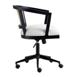 Lucia Natural Cane Swivel Desk Chair 19 Lucia Natural Cane Swivel Desk Chair -Entreprise Cc Shop OCH 035 BLACK BEIGEFAB WB4