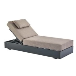 Jardin Aluminium Outdoor Sun Lounger, Granite 15 Jardin Aluminium Outdoor Sun Lounger, Granite -Entreprise Cc Shop OD ALU1 GRANITE SUNLG WB1