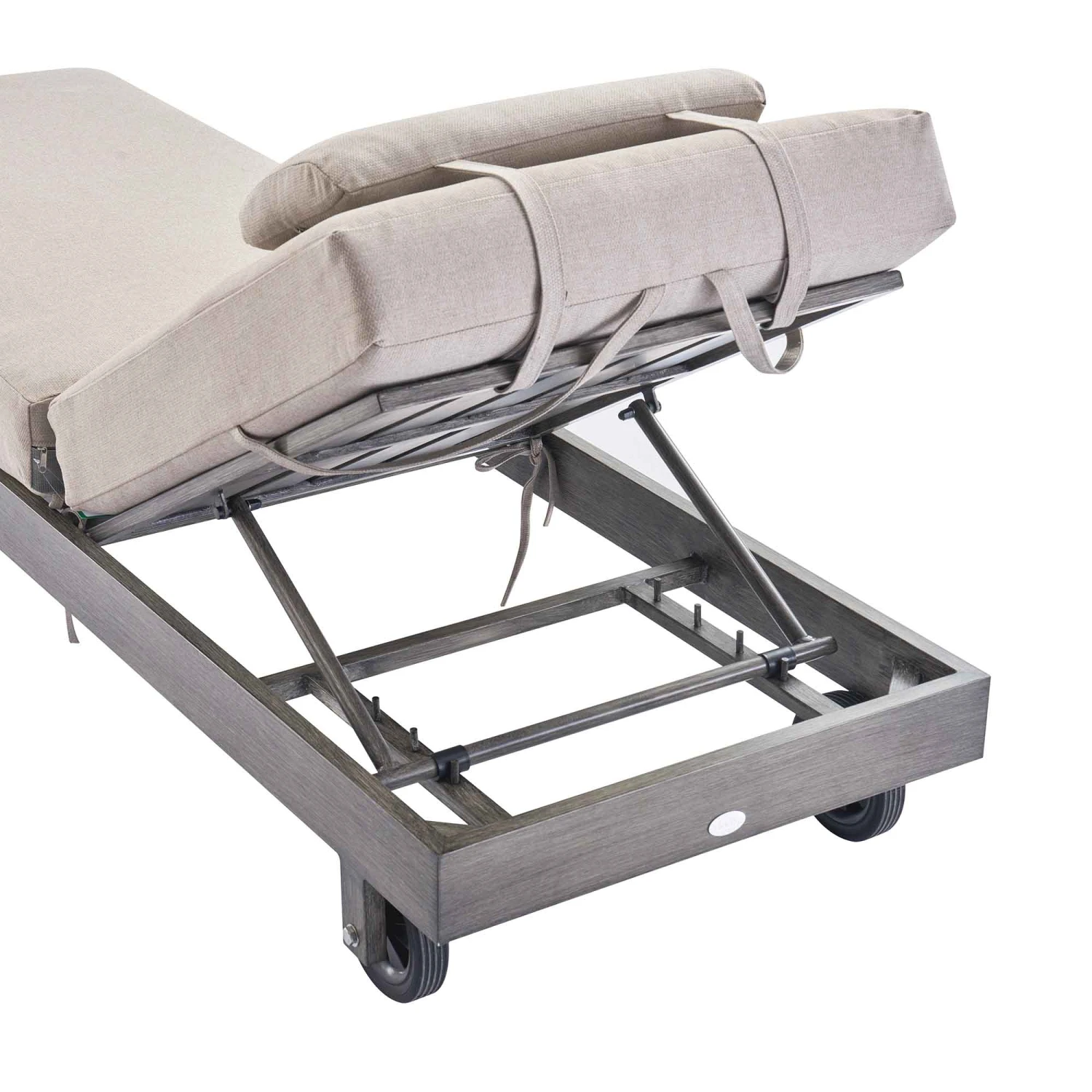 Montrose Aluminium Outdoor Sun Lounger Set, Brushed Silver Oak 9 Montrose Aluminium Outdoor Sun Lounger Set, Brushed Silver Oak - Image 7