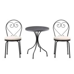 Haymes Metal Indoor And Outdoor Bistro Set -Entreprise Cc Shop OD BISTR 1067 BEIGE WB1