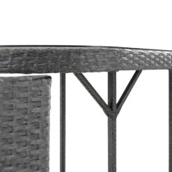 Granchester Rattan Balcony Bistro Set, Grey -Entreprise Cc Shop OD BISTR 7034 DARKGREY detail3