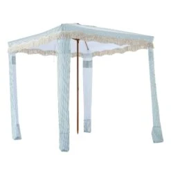 Gabriel Sage Green And White Striped Fringed Cabana 19 Gabriel Sage Green And White Striped Fringed Cabana -Entreprise Cc Shop OD CABA 03 SAGESTRP WB2