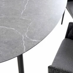 Montebello 6-Seater Outdoor Black Rope And Aluminium Oval Dining Set With Grey Ceramic Dining Table 22 Montebello 6-Seater Outdoor Black Rope And Aluminium Oval Dining Set With Grey Ceramic Dining Table -Entreprise Cc Shop OD DINE 1072 BLACK detail4