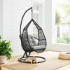 Lydia Geometric Rattan & Rope Mix Indoor Outdoor Hanging Chair 1 Lydia Geometric Rattan & Rope Mix Indoor Outdoor Hanging Chair -Entreprise Cc Shop OD HC 014 main