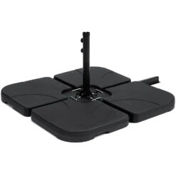 Pack Of 4 Square Sand/Water Fillable Parasol Base Weights -Entreprise Cc Shop OD PRACC 14 4P 4