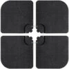 Pack Of 4 Square Sand/Water Fillable Parasol Base Weights