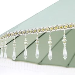 Hacienda 2.4M Sage Green Beaded Carousel Garden Parasol With Fringe Tassels And Aluminium Tilt 17 Hacienda 2.4M Sage Green Beaded Carousel Garden Parasol With Fringe Tassels And Aluminium Tilt -Entreprise Cc Shop OD PRSL 16 SAGE detail1