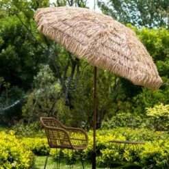 2.2M Thatch Patio Tiki Straw Parasol With Aluminium Tilt 14 2.2M Thatch Patio Tiki Straw Parasol With Aluminium Tilt -Entreprise Cc Shop OD PRSL 30 scene2