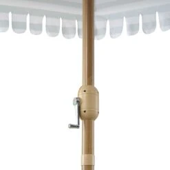 Fabienne Sage Green And White Striped 3M Double Top Crank And Tilt Parasol -Entreprise Cc Shop OD PRSL 42 GREENSTRIPE detail4