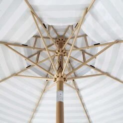 Fabienne Sage Green And White Striped 3M Double Top Crank And Tilt Parasol -Entreprise Cc Shop OD PRSL 42 GREENSTRIPE detail5