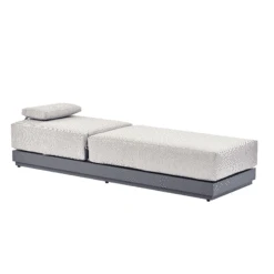 Pedra Rope And Aluminium Outdoor Sun Lounger And Side Table Set -Entreprise Cc Shop OD ROPE2 GREY SLG GIF f53634d3 e0d3 4168 8b9b 393673f3b4e6