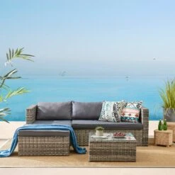 Troy Corner Rattan Garden Sofa Set With Table 19 Troy Corner Rattan Garden Sofa Set With Table -Entreprise Cc Shop OD SF 005 GREY 1