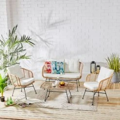 St Loy Natural 4 Seater Rattan Sofa Set 18 St Loy Natural 4 Seater Rattan Sofa Set -Entreprise Cc Shop OD SF 008 02 square